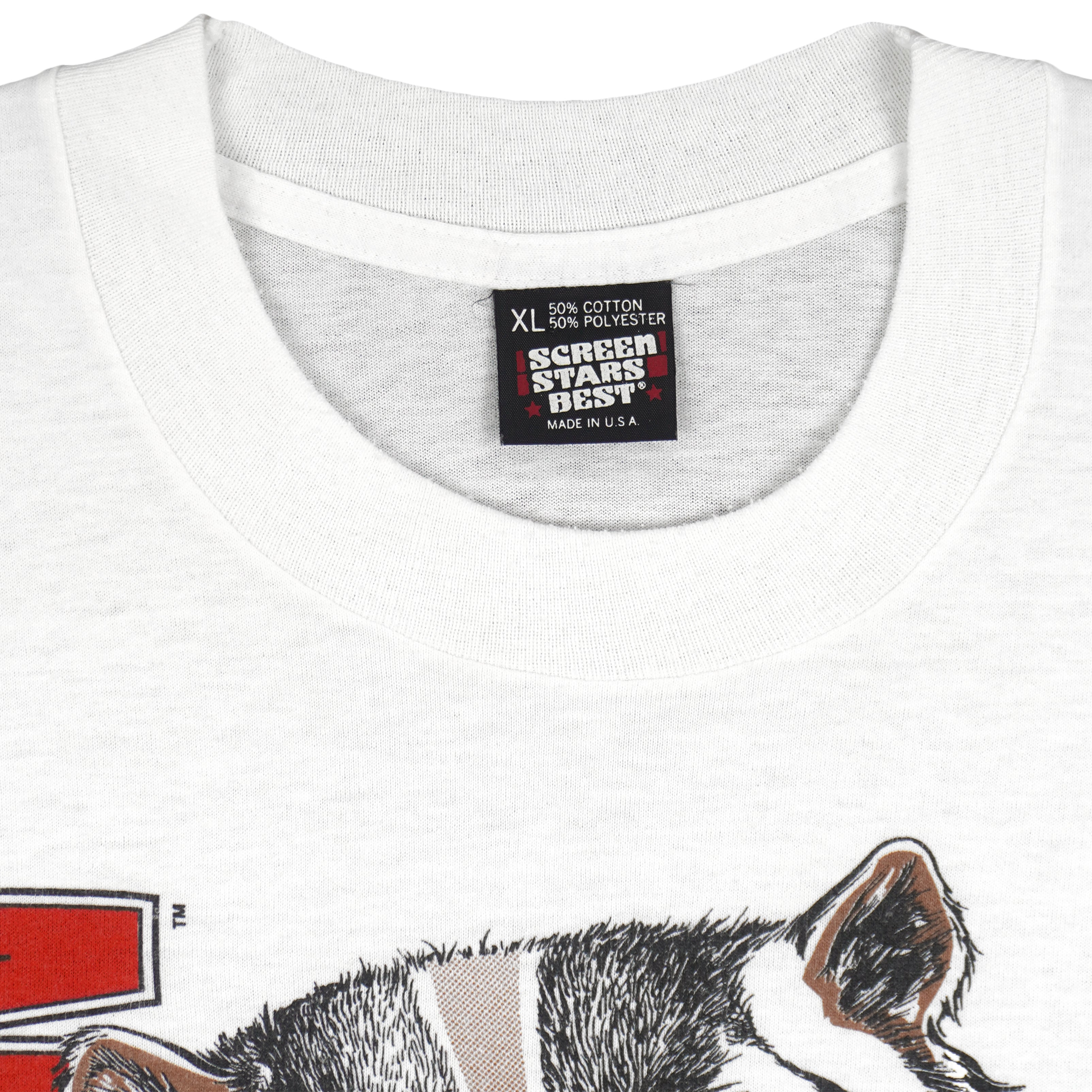 NCAA (Screen Stars Best) - Wisconsin Badgers Spell-Out T-Shirt 1990s X-Large Vintage Retro
