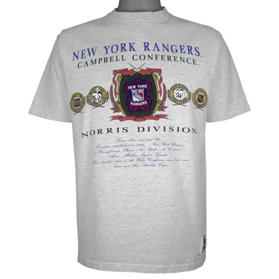 NHL (Nutmeg) - New York Rangers Norris Division T-Shirt 1990s Large