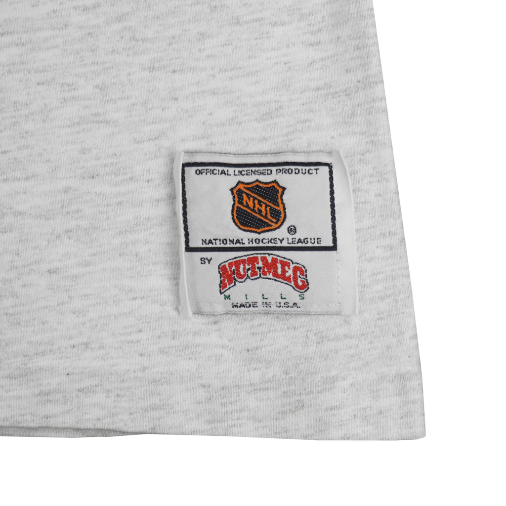 NHL (Nutmeg) - New York Rangers Norris Division T-Shirt 1990s Large Vintage Retro Hockey