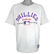 Champion (MLB) - Philadelphia Phillies Diamond Collection T-Shirt 1996 Large Vintage Retro Baseball