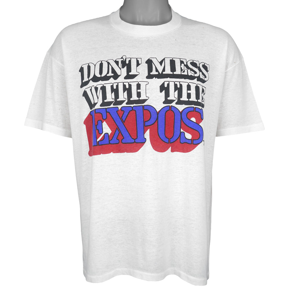 MLB - Montreal Expos Single Stitch T-Shirt 1990s X-Large Vintage Retro Baseball