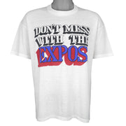 MLB - Montreal Expos Single Stitch T-Shirt 1990s X-Large Vintage Retro Baseball
