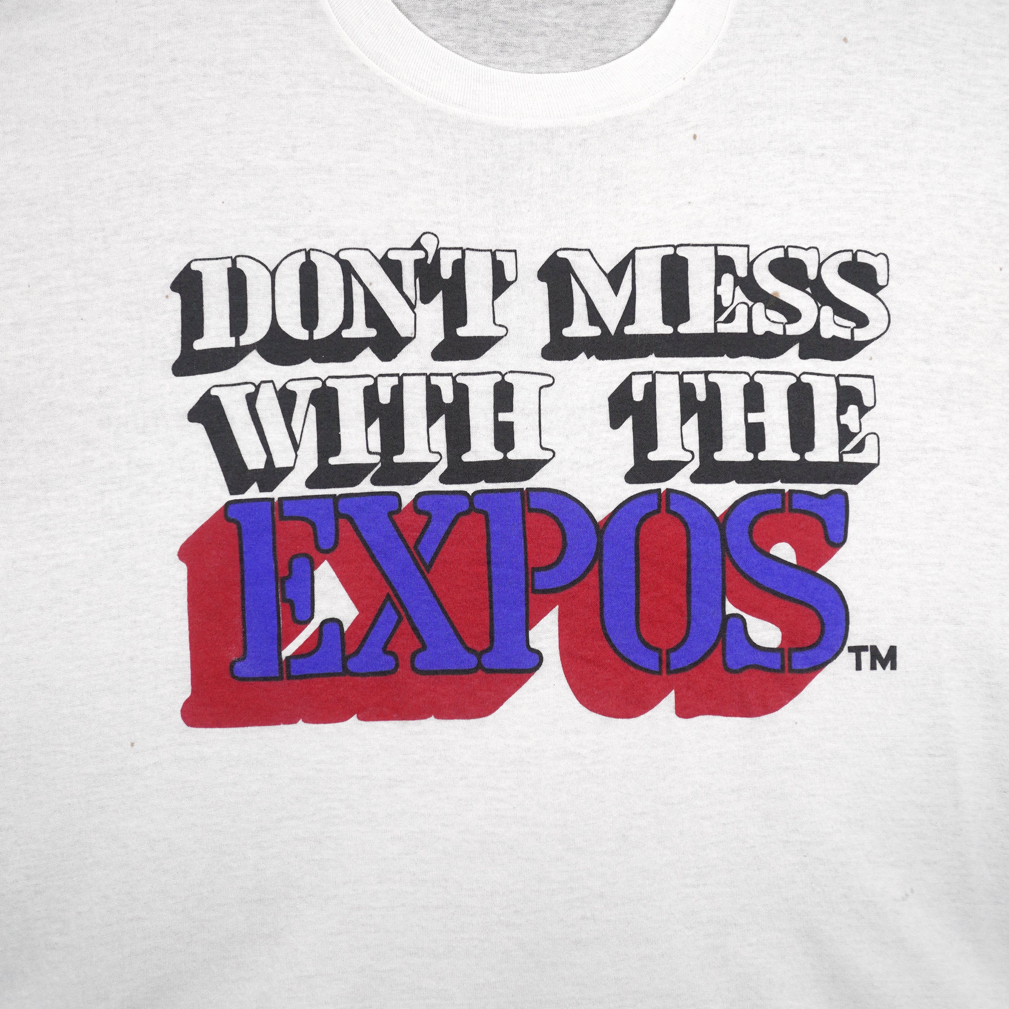 MLB - Montreal Expos Single Stitch T-Shirt 1990s X-Large Vintage Retro Baseball
