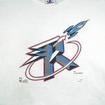 NBA (Logo Athletic) - Houston Rockets Single Stitch T-Shirt 1995 Large Vintage Retro Basketball