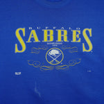 NHL (Home Team) - Buffalo Sabres Crew Neck Sweatshirt 1990s X-Large Vintage Retro Hockey