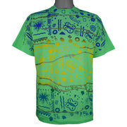 Vintage (Selec-T) - Abstract Graphic All Over Print T-Shirt 1990s X-Large Vintage Retro