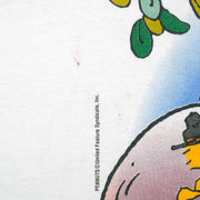 Vintage (Velva Sheen) - Snoopy Calvin Crest Camp T-Shirt 1990s XX-Large Vintage Retro