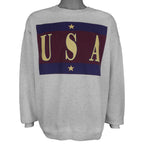 Vintage (Lee) - USA Big Spell-Out Crew Neck Sweatshirt 1990s X-Large Vintage Retro