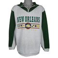 Vintage (Basix) - New Orleans French Quarter 1/4 Zip Sweatshirt 1990s X-Large Vintage Retro