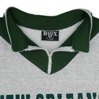 Vintage (Basix) - New Orleans French Quarter 1/4 Zip Sweatshirt 1990s X-Large Vintage Retro