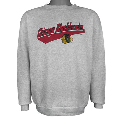 NHL (TNT) - Chicago Blackhawks Crew Neck Sweatshirt 1990s Large