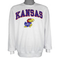 NCAA (Colosseum) - Kansas Jayhawks Crew Neck Sweatshirt 1990s Medium Vintage Retro