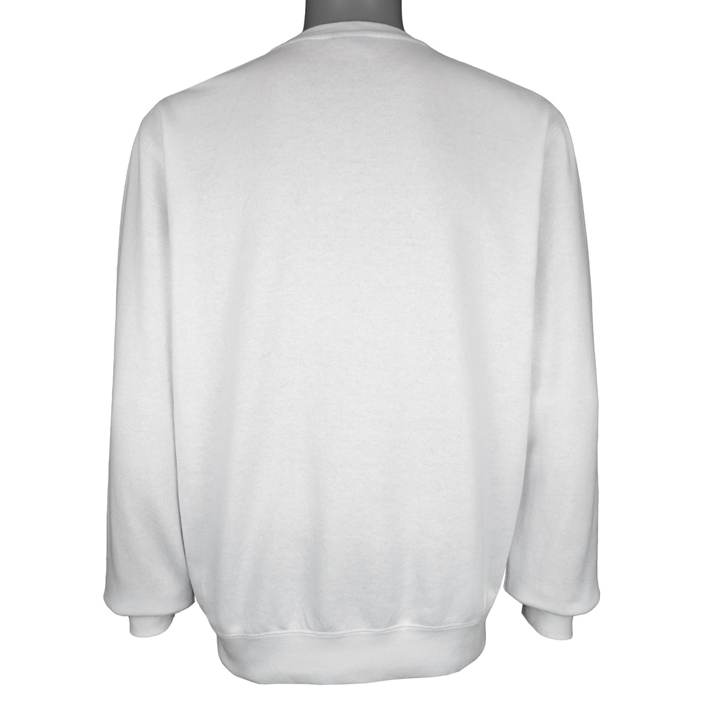 NCAA (Colosseum) - Kansas Jayhawks Crew Neck Sweatshirt 1990s Medium Vintage Retro