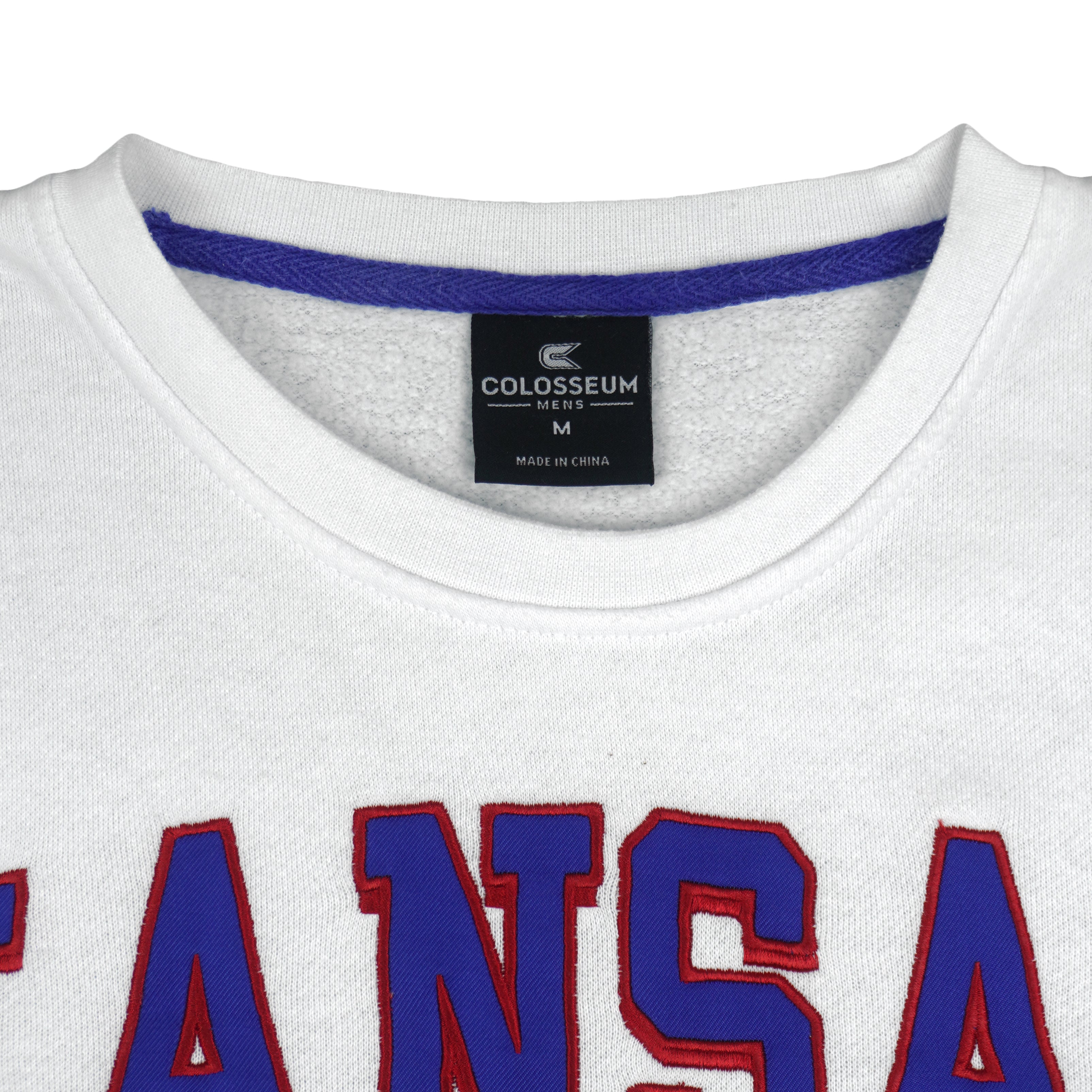 NCAA (Colosseum) - Kansas Jayhawks Crew Neck Sweatshirt 1990s Medium Vintage Retro