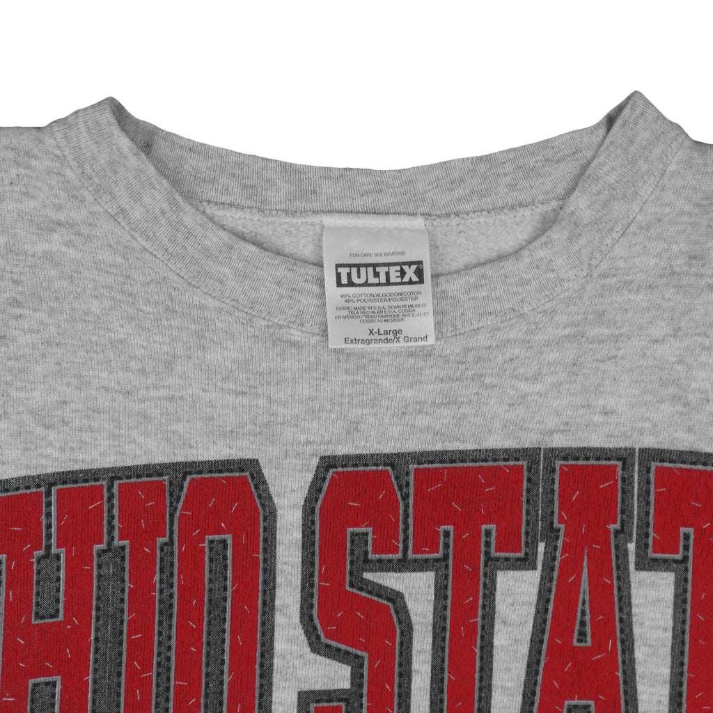 NCAA (Tultex) - Ohio State Buckeyes Crew Neck Sweatshirt 1990s X-Large Vintage Retro