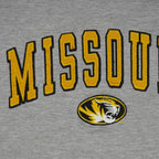 NCAA (OVB) - Missouri Tigers Embroidered Crew Neck Sweatshirt 1990s Large Vintage Retro