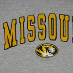NCAA (OVB) - Missouri Tigers Embroidered Crew Neck Sweatshirt 1990s Large Vintage Retro