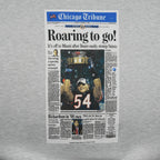 NFL (Jerzees) - Chicago Bears Roaring to go! Front Page Crew Neck Sweatshirt 2007 X-Large Vintage Retro Football