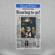 NFL (Jerzees) - Chicago Bears Roaring to go! Front Page Crew Neck Sweatshirt 2007 X-Large Vintage Retro Football