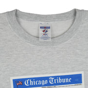 NFL (Jerzees) - Chicago Bears Roaring to go! Front Page Crew Neck Sweatshirt 2007 X-Large Vintage Retro Football
