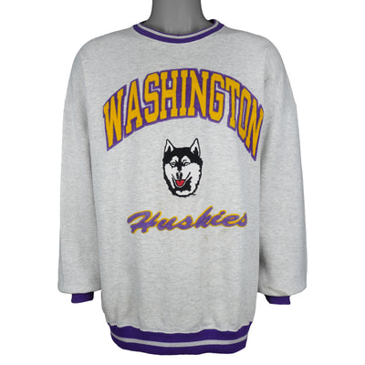 NCAA (Team Edition) - Washington Huskies Crew Neck Sweatshirt 1990s X-Large