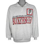 NCAA (Wolf) - The Ohio State Buckeyes 1/4 Zip Sweatshirt 1990s Large Vintage Retro