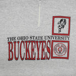 NCAA (Wolf) - The Ohio State Buckeyes 1/4 Zip Sweatshirt 1990s Large Vintage Retro
