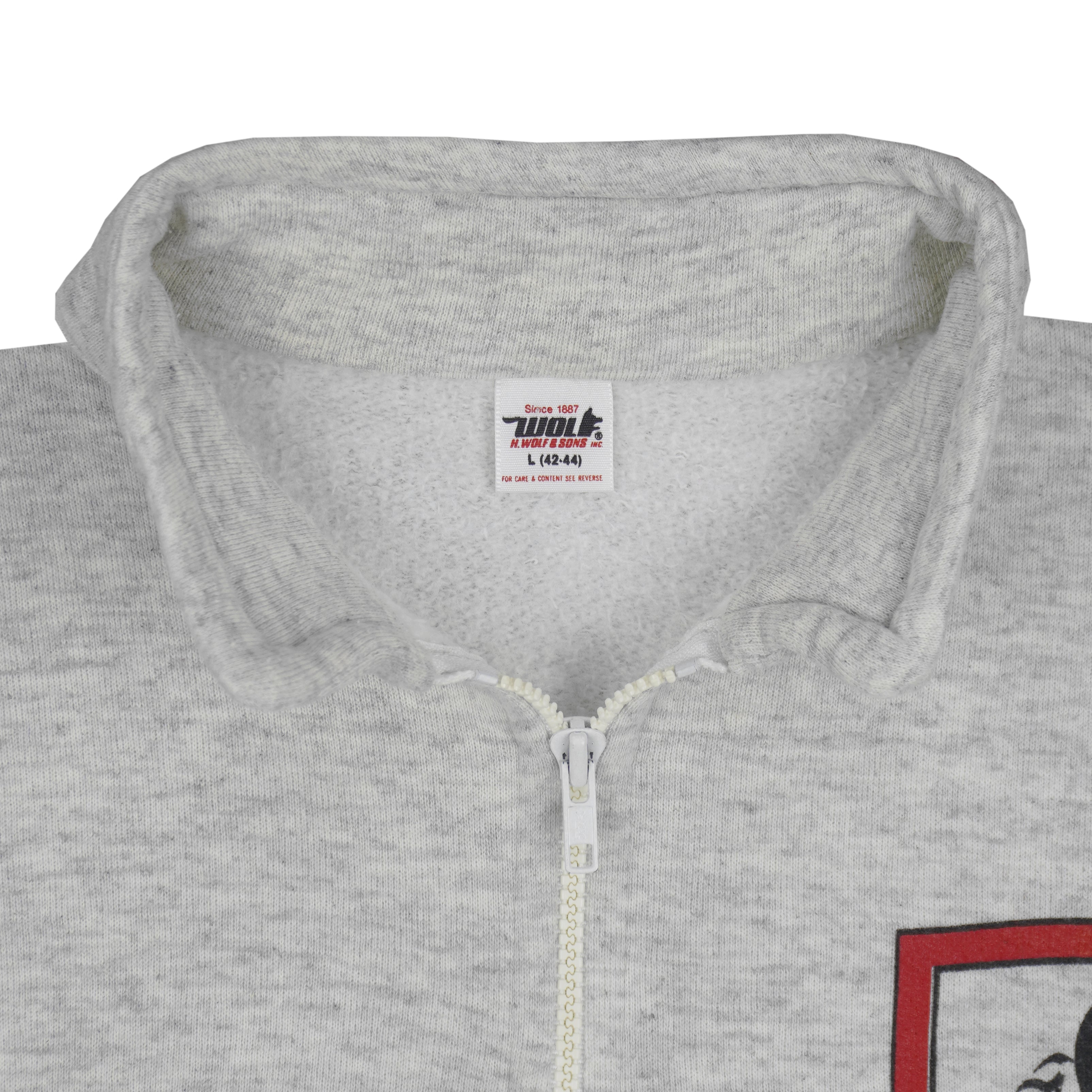 NCAA (Wolf) - The Ohio State Buckeyes 1/4 Zip Sweatshirt 1990s Large Vintage Retro