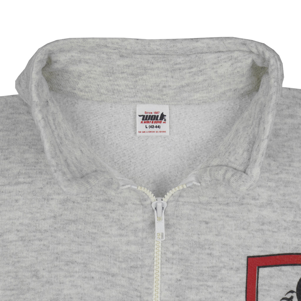 NCAA (Wolf) - The Ohio State Buckeyes 1/4 Zip Sweatshirt 1990s Large Vintage Retro