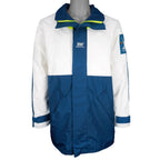 Helly Hansen - Blue & White Big Logo Jacket 1990s X-Large Vintage Retro