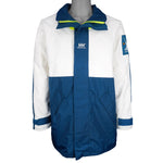 Helly Hansen - Blue & White Big Logo Jacket 1990s X-Large