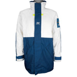 Helly Hansen - Blue & White Big Logo Jacket 1990s X-Large Vintage Retro