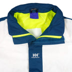 Helly Hansen - Blue & White Big Logo Jacket 1990s X-Large Vintage Retro