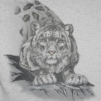 Vintage (Harlequin) - Snow Leopard Roll Ups Sleeves T-Shirt 1992 Large Vintage Retro