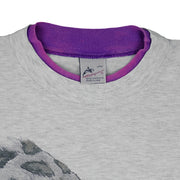 Vintage (Harlequin) - Snow Leopard Roll Ups Sleeves T-Shirt 1992 Large Vintage Retro