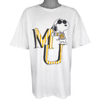 NCAA - Missouri Tigers X Snoopy Single Stitch T-Shirt 1990s Vintage Retro