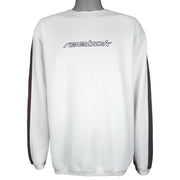 Reebok - White Spell-Out Crew Neck Sweatshirt 1990s XX-Large Vintage Retro