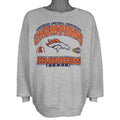 NFL (CSA) - Denver Broncos Super Bowl XXXII Crew Neck Sweatshirt 1998 X-Large Vintage Retro Football