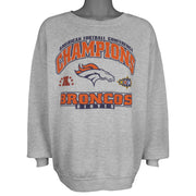 NFL (CSA) - Denver Broncos Super Bowl XXXII Crew Neck Sweatshirt 1998 X-Large Vintage Retro Football