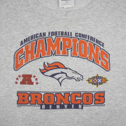 NFL (CSA) - Denver Broncos Super Bowl XXXII Crew Neck Sweatshirt 1998 X-Large Vintage Retro Football