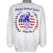 Vintage (Hanes) - Olympic Summer Games Atlanta Crew Neck Sweatshirt 1996 Large Vintage Retro