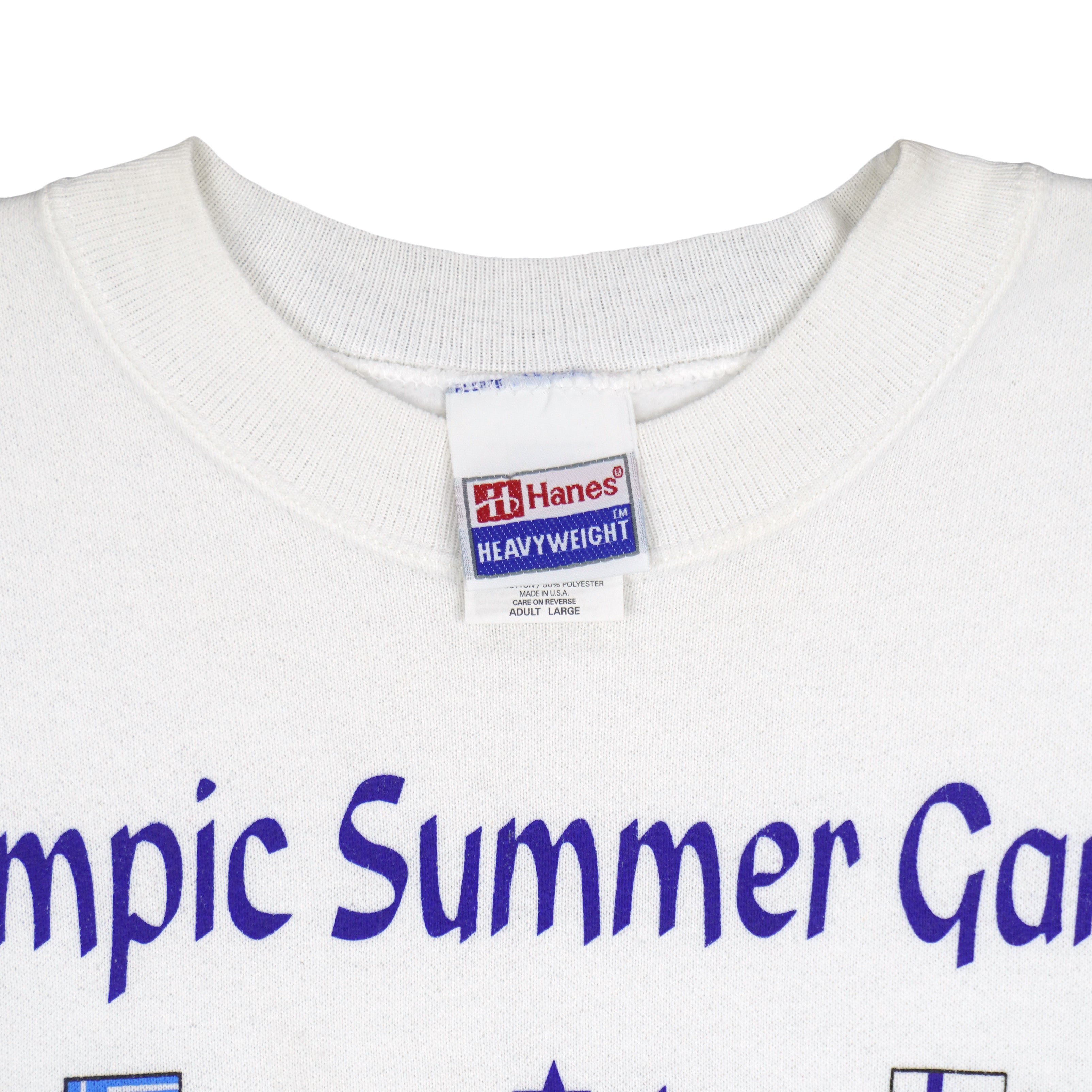 Vintage (Hanes) - Olympic Summer Games Atlanta Crew Neck Sweatshirt 1996 Large Vintage Retro