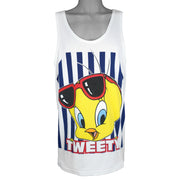 Looney Tune - Tweety Big Spell-Out Sleeveless Shirt 1997 Vintage Retro
