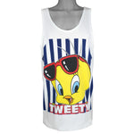 Looney Tune - Tweety Big Spell-Out Sleeveless Shirt 1997 X-Large