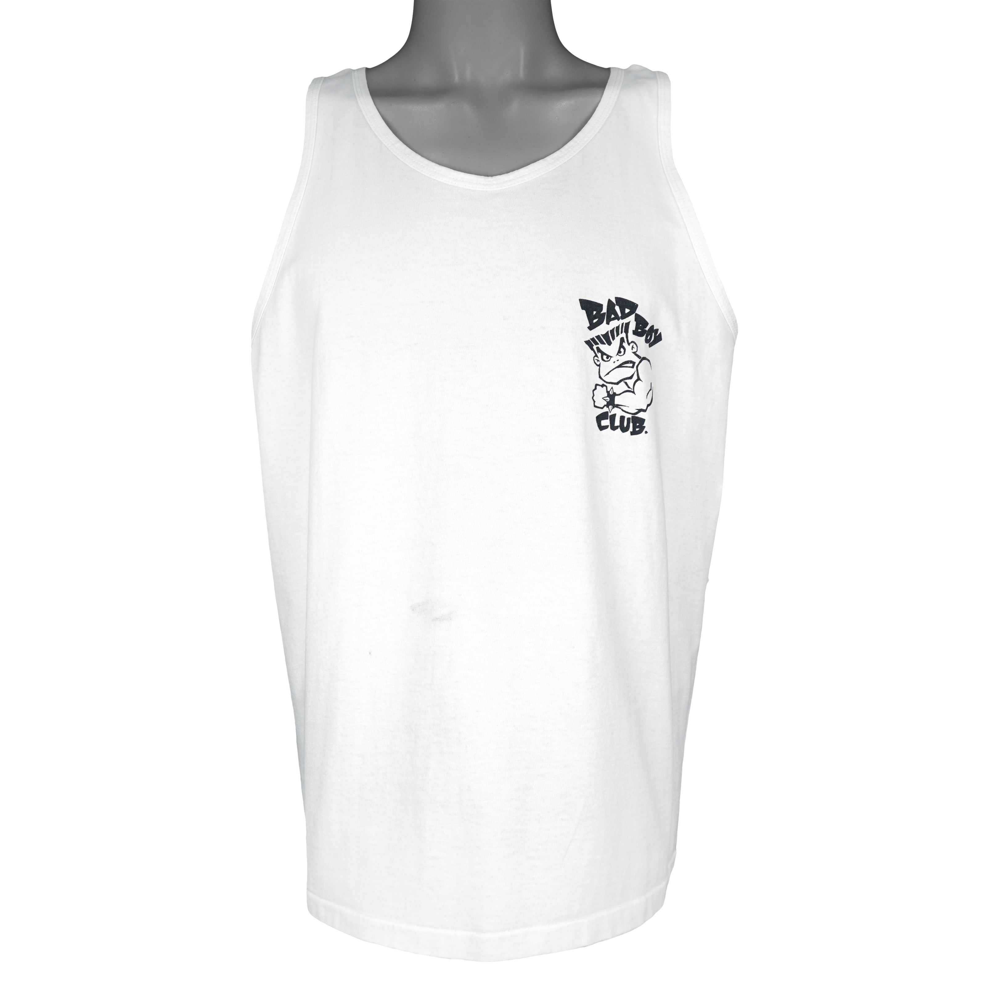 Vintage (Anvil) - Bad Boy Club Attitude Is Everything Spell-Out Sleeveless Shirt 1990s Large Vintage Retro