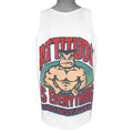 Vintage (Anvil) - Bad Boy Club Attitude Is Everything Spell-Out Sleeveless Shirt 1990s Large Vintage Retro