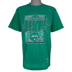 Vintage NFL (Logo 7) - New York Jets Spell-Out T-Shirt 1993 Large in green