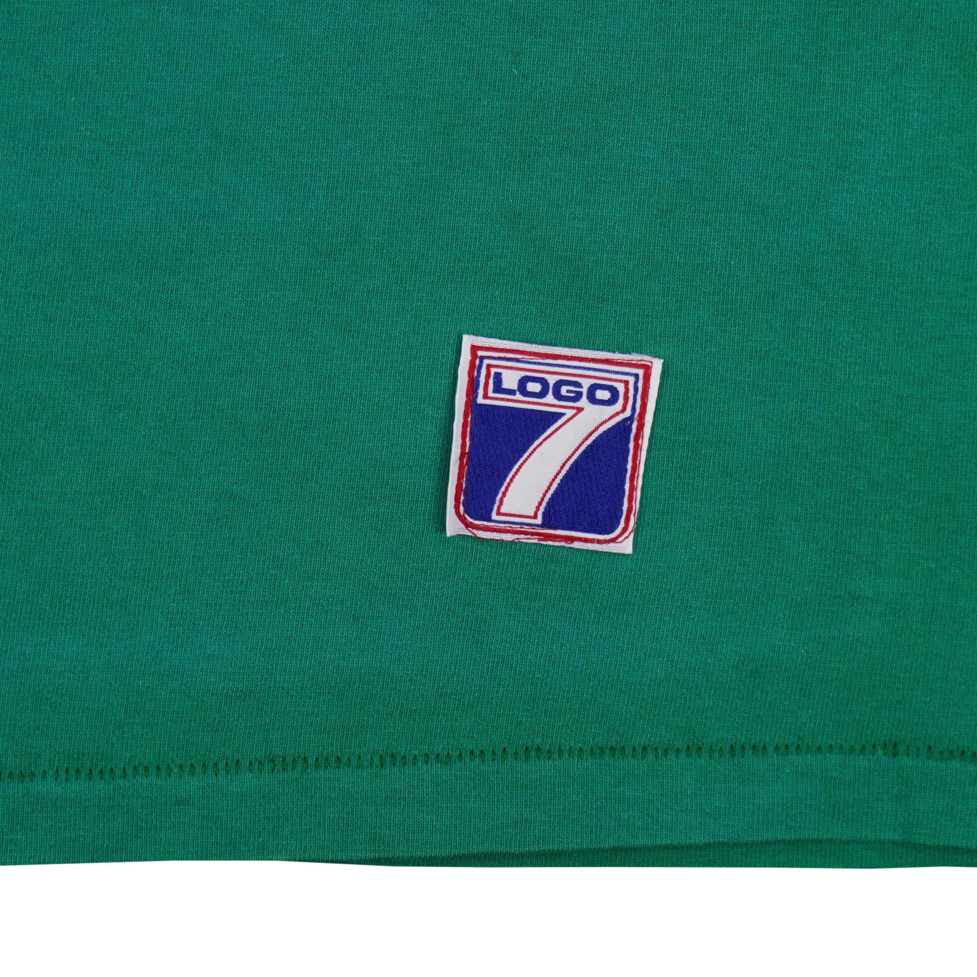Vintage NFL (Logo 7) - New York Jets Spell-Out T-Shirt 1993 Large in green