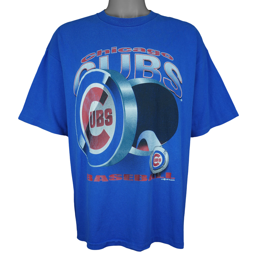 MLB (College Concepts) - Chicago Cubs Baseball T-Shirt 1993 X-Large Vintage Retro Baseball