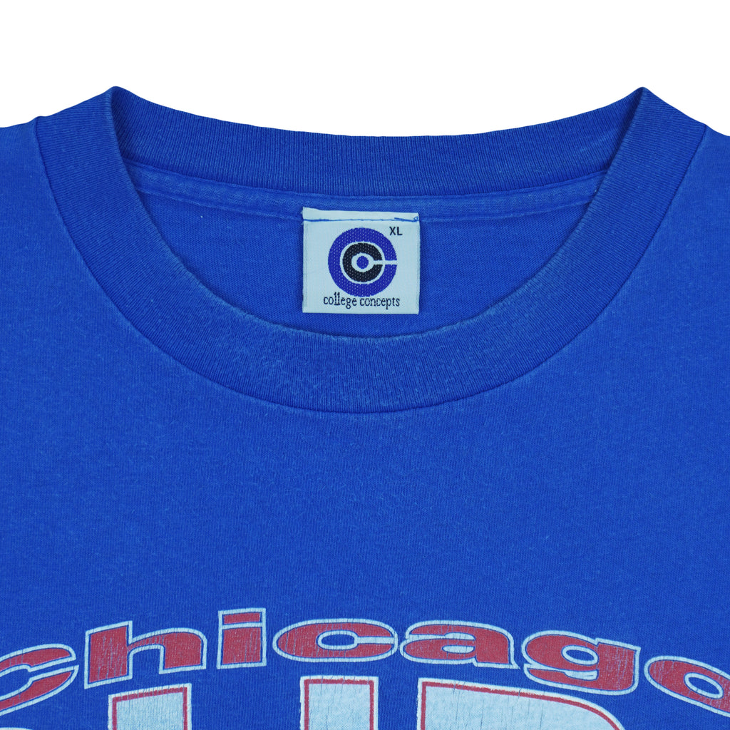 MLB (College Concepts) - Chicago Cubs Baseball T-Shirt 1993 X-Large Vintage Retro Baseball
